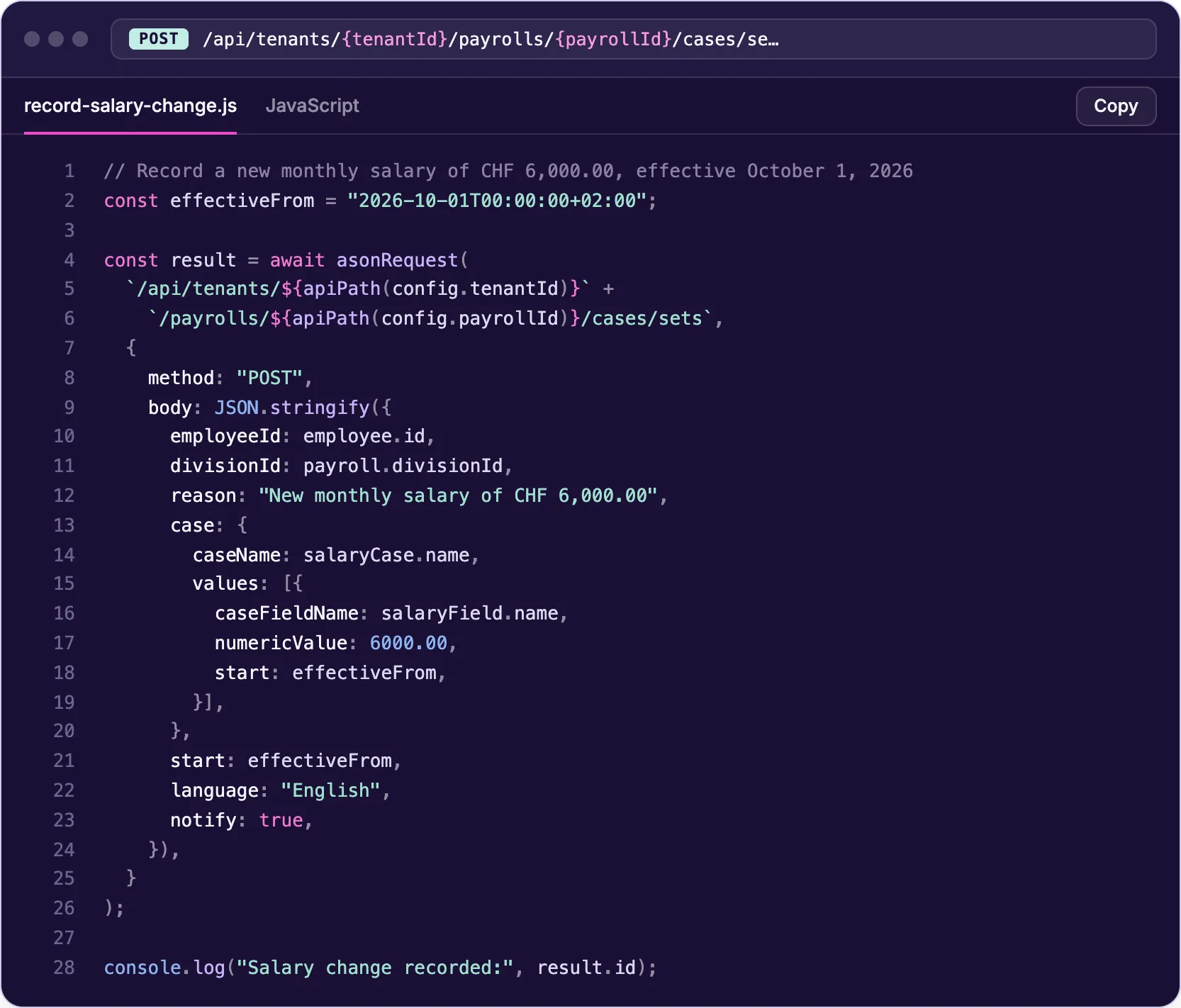 Explore the API and get started instantly with the quickstart and sandbox.